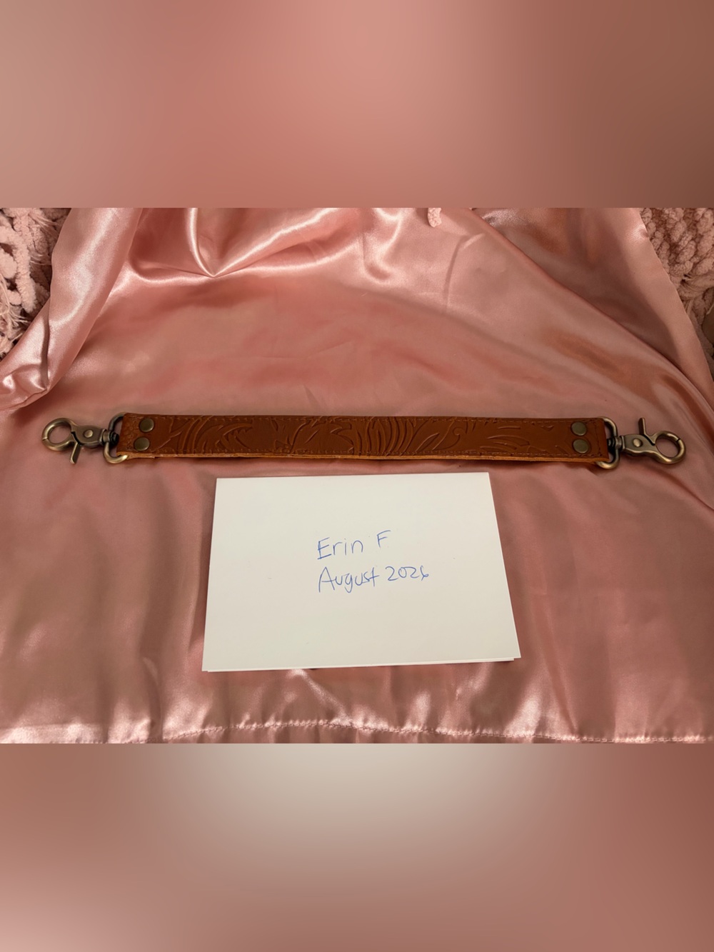 Artisan-Made Leather 14” Grab Strap in Portland Leather Meadow - Picture 2 of 3